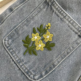 Jeans mit bestickter Star Daisy-Tasche